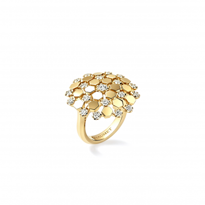 CHAUMET SNOWFLAKE HONEYCOMB RING